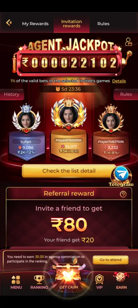 Ij7 game referral rewards